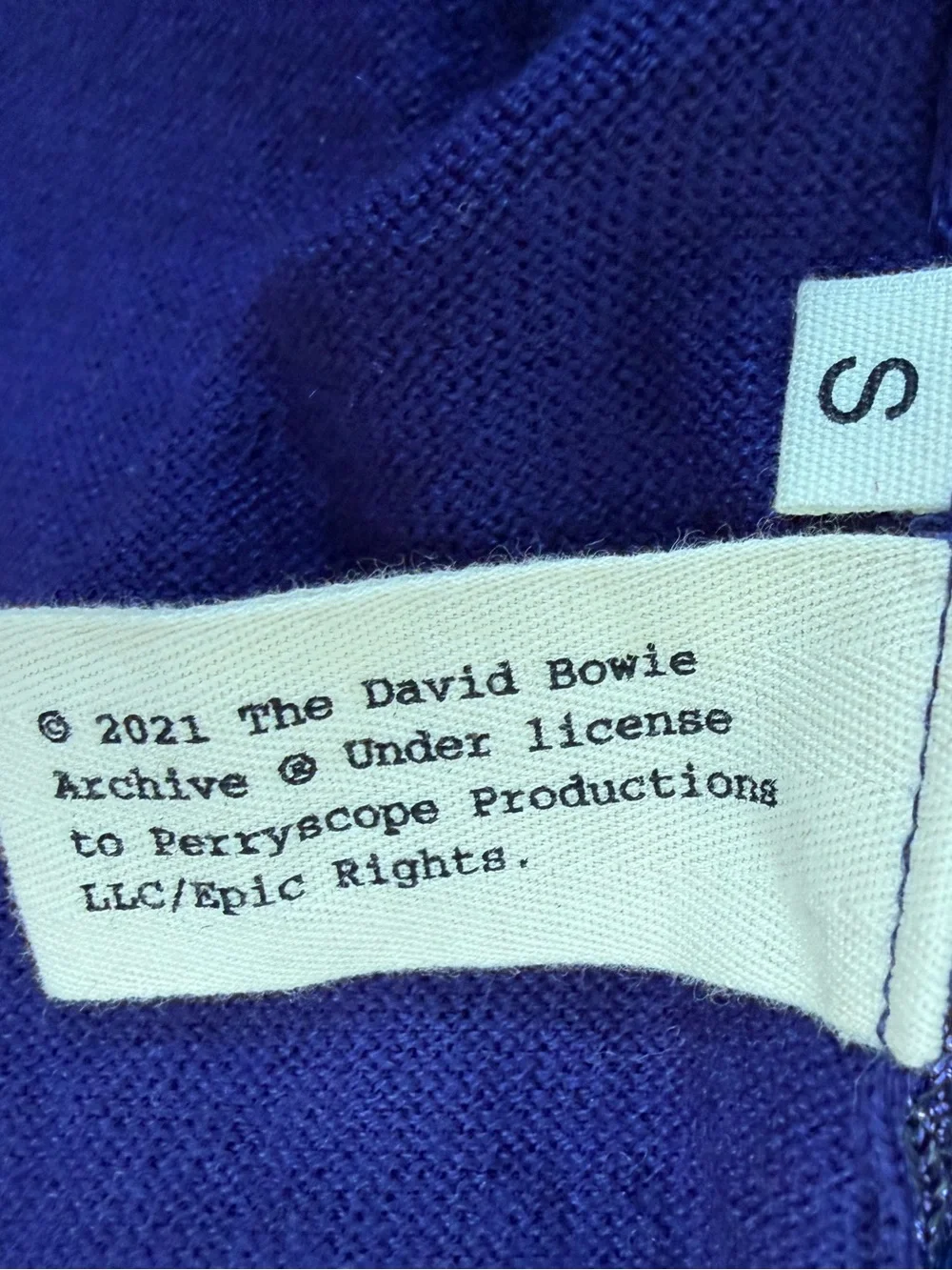 Stoned Immaculate x David Bowie Limited Edition Major Tom Sweater Size S